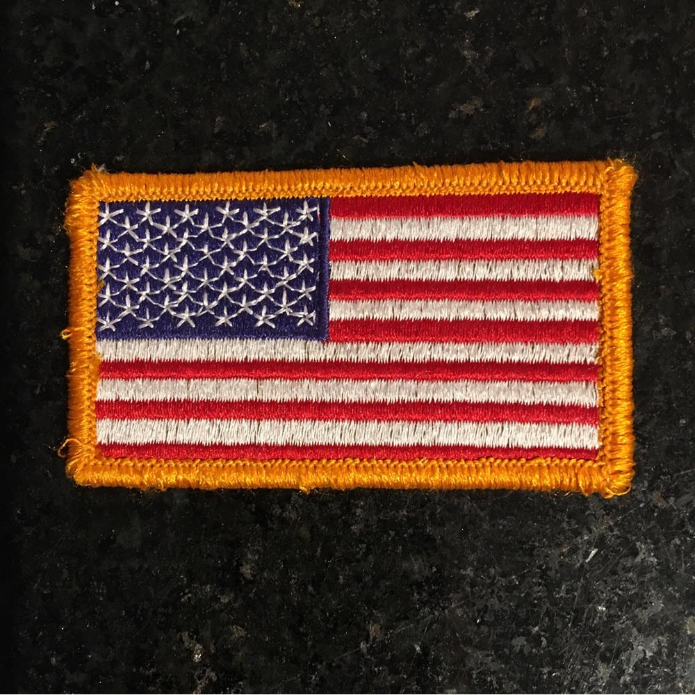 USA PATCH 3.5”x2” (Velcro back)